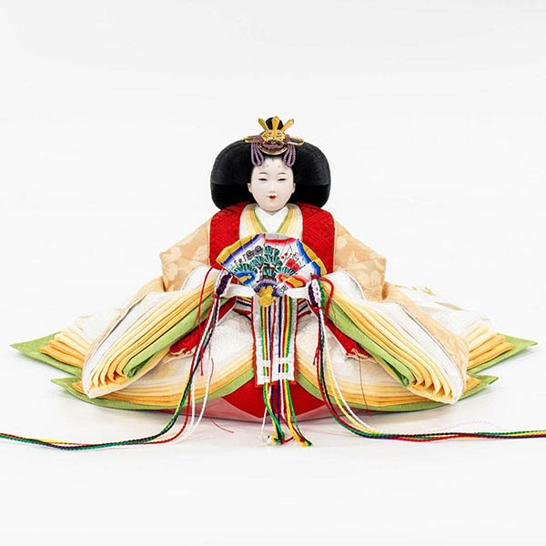 吉徳　 雛人形　正絹 京十一番親王 白木調 木目 収納箱飾り 江都みやび 御雛　詳細画像