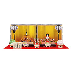 雛人形: 大橋弌峰作 京七番親王飾り 大極殿 束帯雛 【519H50362】