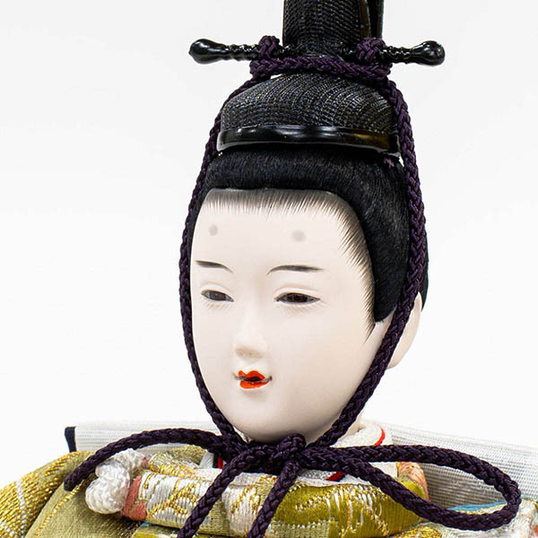 吉徳　 雛人形　正絹 京十一番親王 小芥子官女 五人飾り 江都みやび 春窓雛　詳細画像