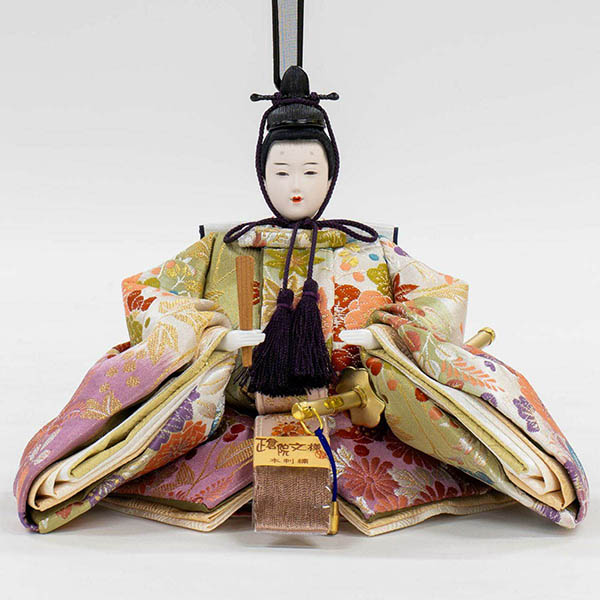 吉徳　 雛人形　正絹 京十一番親王 小芥子官女 五人飾り 江都みやび 春窓雛　詳細画像