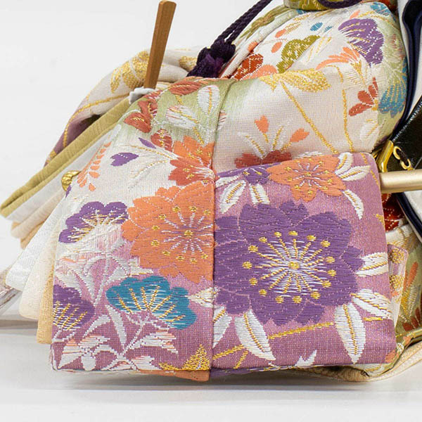 吉徳　 雛人形　正絹 京十一番親王 小芥子官女 五人飾り 江都みやび 春窓雛　詳細画像