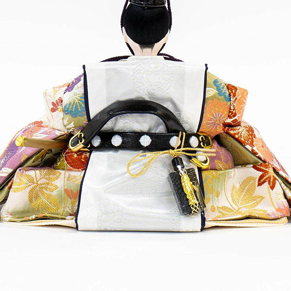 吉徳　 雛人形　正絹 京十一番親王 小芥子官女 五人飾り 江都みやび 春窓雛　詳細画像