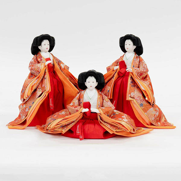 吉徳　 雛人形　十番親王 三五官女 五人飾り 御雛　詳細画像