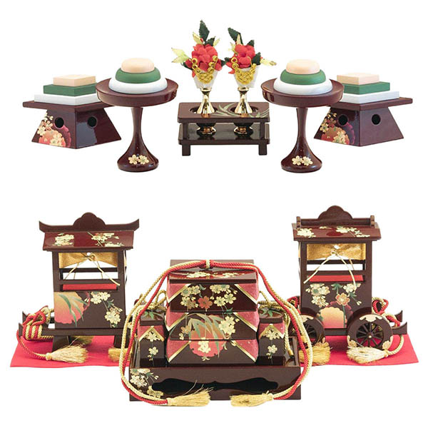 吉徳　 雛人形　十番親王 三五官女 五人飾り 御雛　詳細画像