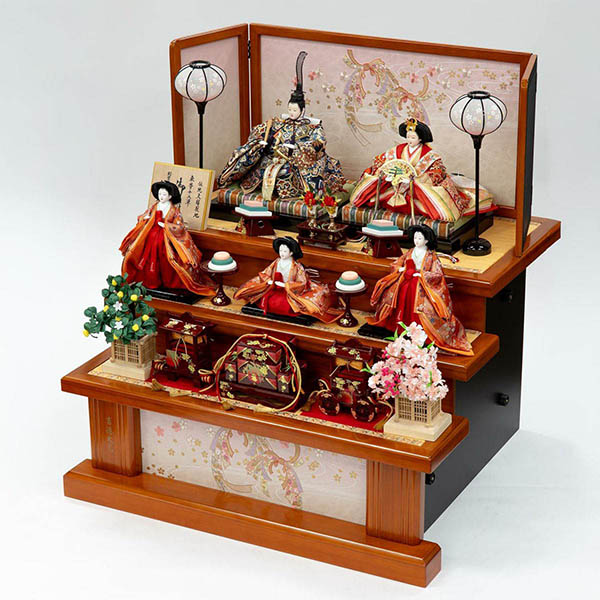 吉徳　 雛人形　十番親王 三五官女 五人飾り 御雛　詳細画像