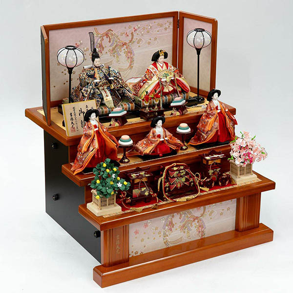 吉徳　 雛人形　十番親王 三五官女 五人飾り 御雛　詳細画像