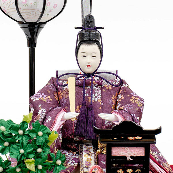 吉徳　 雛人形　ガラスケース入り 小三五親王飾り おひなさま　詳細画像