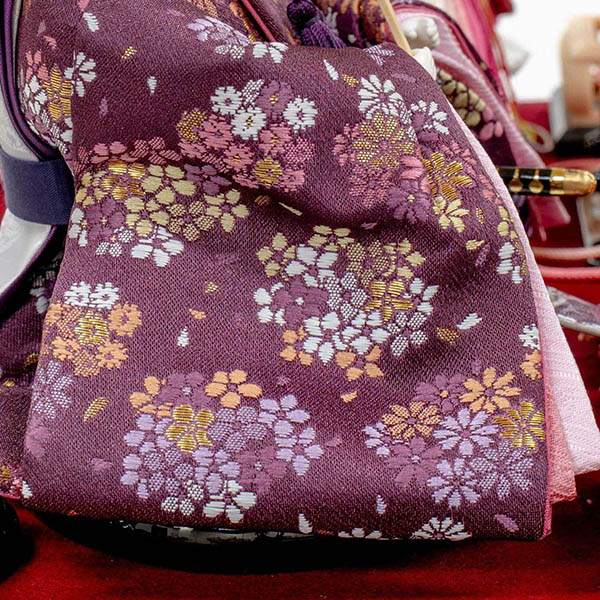 吉徳　 雛人形　ガラスケース入り 小三五親王飾り おひなさま　詳細画像