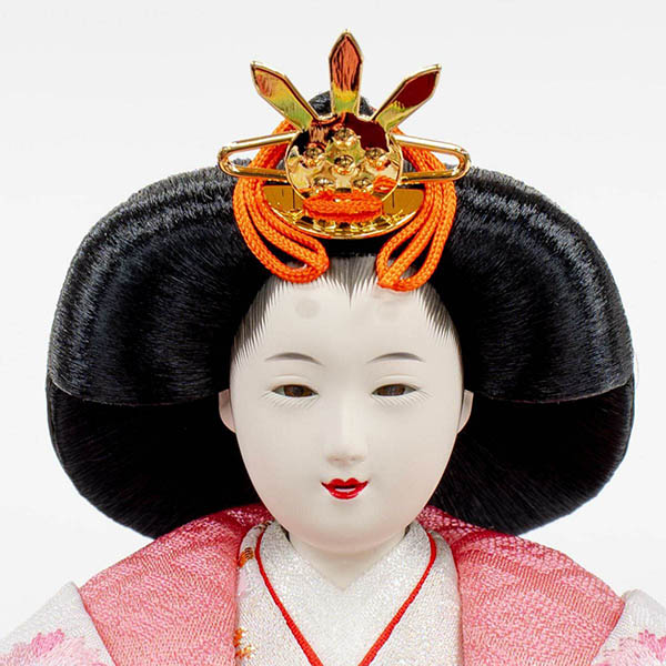 吉徳　 雛人形　ガラスケース入り 小三五親王飾り おひなさま　詳細画像