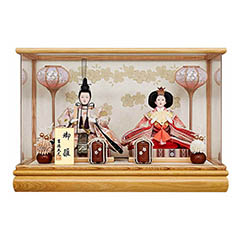 雛人形: アクリルケース入り 小三五親王飾り 御雛 【125K22362】