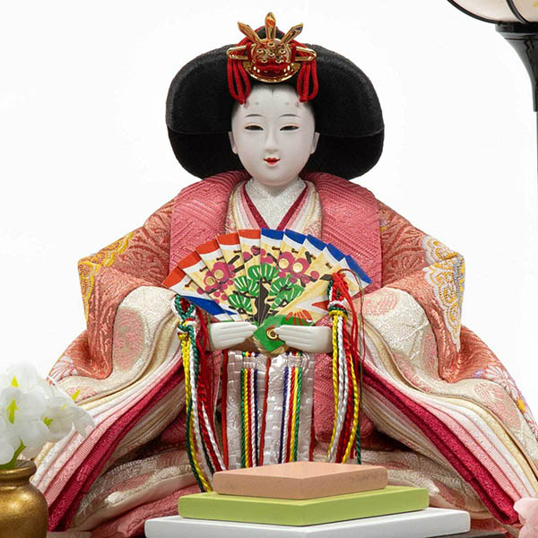 吉徳　 雛人形　アクリルケース入り 小三五親王飾り　詳細画像