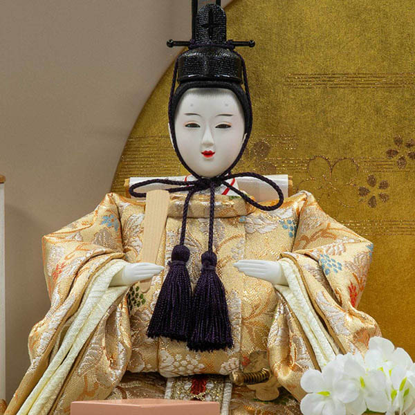 吉徳　 雛人形　アクリルケース入り 小三五親王飾り　詳細画像