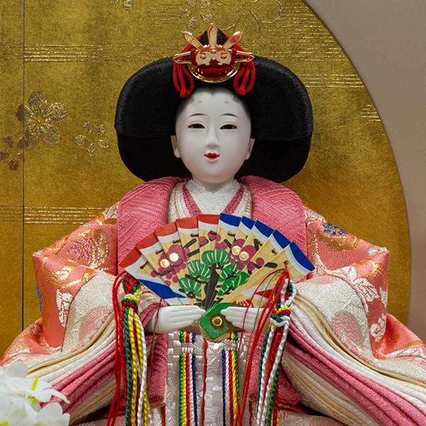 吉徳　 雛人形　アクリルケース入り 小三五親王飾り　詳細画像