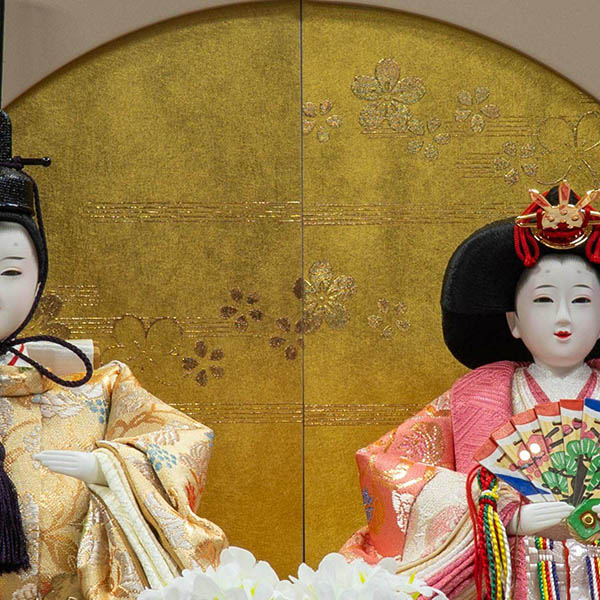 吉徳　 雛人形　アクリルケース入り 小三五親王飾り　詳細画像