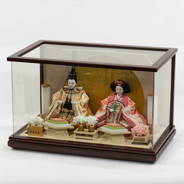 吉徳　 雛人形　アクリルケース入り 小三五親王飾り　詳細画像