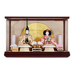 雛人形: アクリルケース入り 小三五親王飾り 【717K22362】