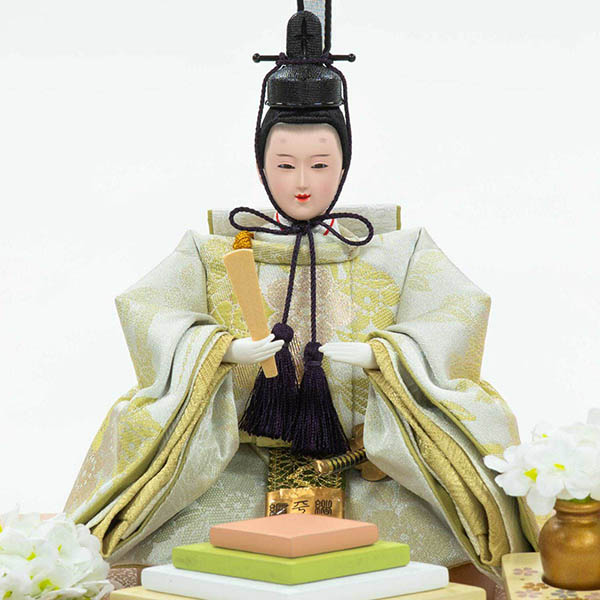 吉徳　 雛人形　小三五親王 春彩 LEDライト付き アクリルケース飾り　詳細画像