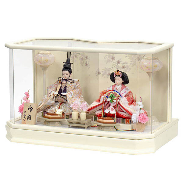 吉徳　 雛人形　アクリルケース入り 小三五 親王飾り 御雛　詳細画像