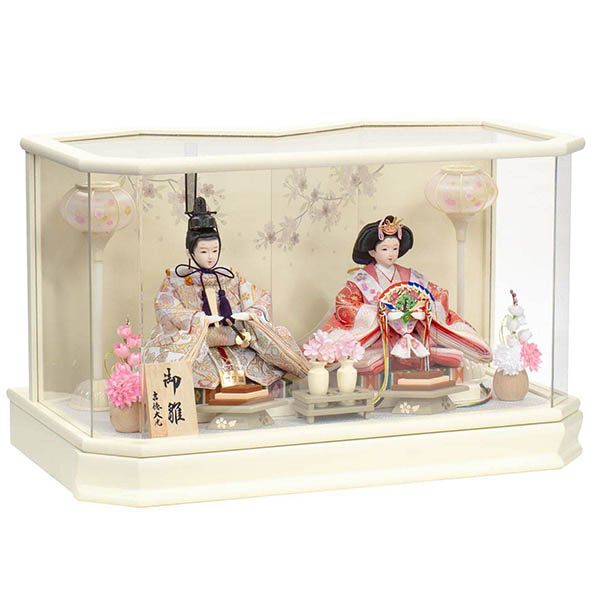 吉徳　 雛人形　アクリルケース入り 小三五 親王飾り 御雛　詳細画像