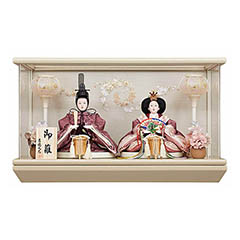 雛人形: アクリルケース入り 芥子親王飾り 御雛 【839K22362】