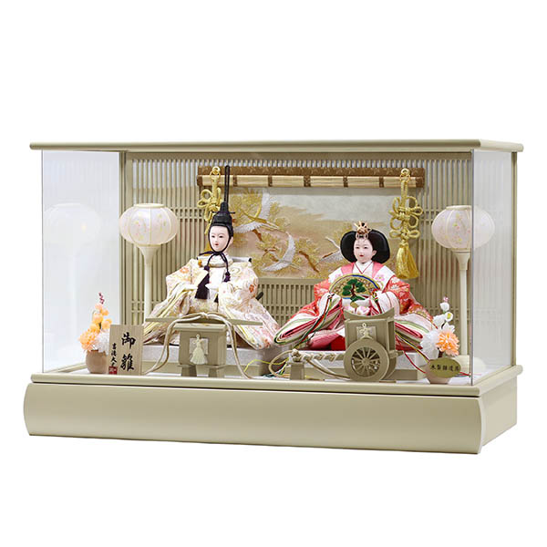 雛人形 吉徳 モカ塗り アクリルケース入り 小三五 親王飾り 詳細画像 吉徳 雛人形 モカ塗り アクリルケース入り 小三五 親王飾り 詳細画像