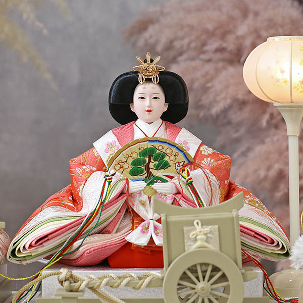 雛人形 吉徳 モカ塗り アクリルケース入り 小三五 親王飾り 詳細画像 吉徳 雛人形 モカ塗り アクリルケース入り 小三五 親王飾り 詳細画像