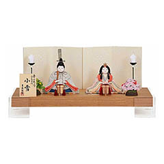 雛人形: 幸一光作 木目込親王飾り 小雪 【641T53362】