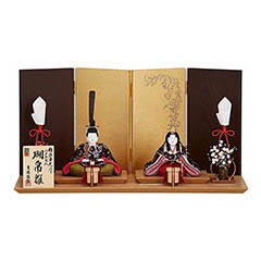 雛人形: 柿沼東光作 木目込親王飾り 瑚帛雛 【803T53362】
