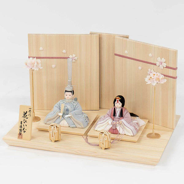 吉徳　 雛人形　一秀作 木目込親王飾り 花ひいな　詳細画像