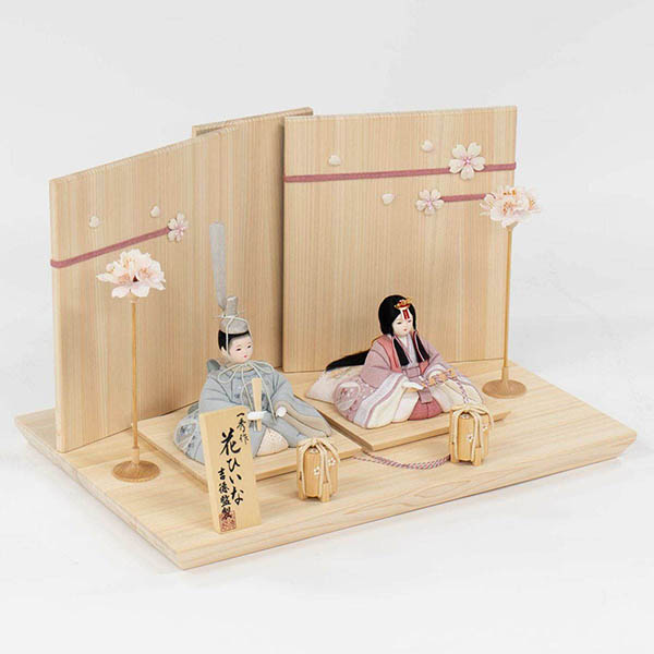 吉徳　 雛人形　一秀作 木目込親王飾り 花ひいな　詳細画像