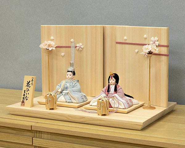 吉徳　 雛人形　一秀作 木目込親王飾り 花ひいな　詳細画像