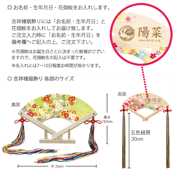 一秀　 雛人形　親王飾り 桃山雛 ハードメイプル突板 半円形敷板 吉祥檜扇屏風（はねうさぎ）　詳細画像