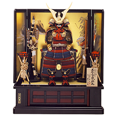 中村宗光作 正絹色々縅12号胴丸 一の谷枠屏風飾り 久月監製 【29102】