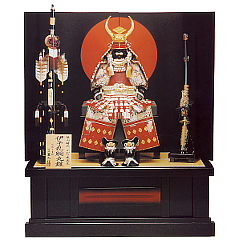 赤塗 武田信玄 12号 オルゴール黒色付 【501698】