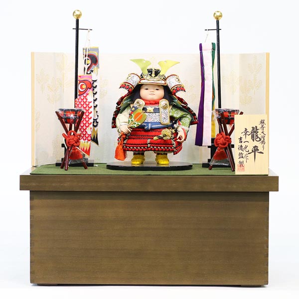 幸一光作 鎧着大将飾り 龍平