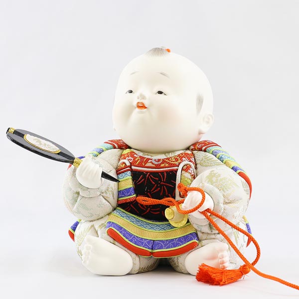 東玉　 五月人形　木目込み人形 皐月童 尊 （たける） 背面ミラー付き ケース飾り　詳細画像