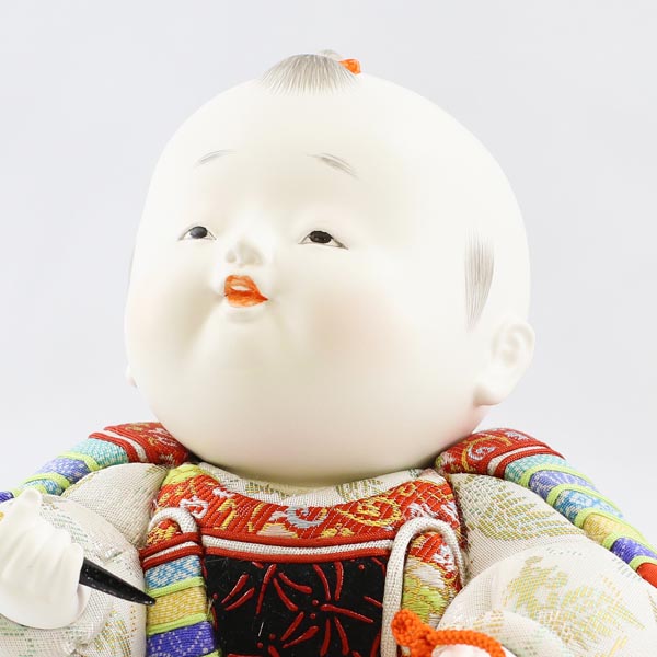 東玉　 五月人形　木目込み人形 皐月童 尊 （たける） 背面ミラー付き ケース飾り　詳細画像