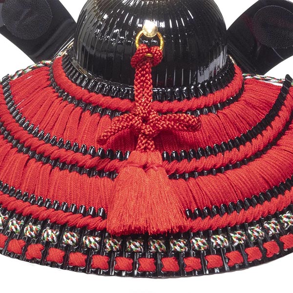 吉徳　 五月人形　赤絲縅 兜収納飾り　詳細画像