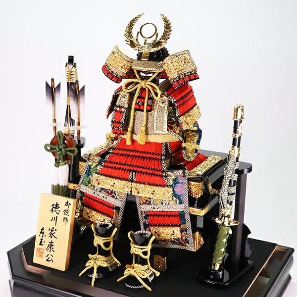 東玉　 五月人形　徳川 前面アクリル 鎧 ケース飾り　詳細画像