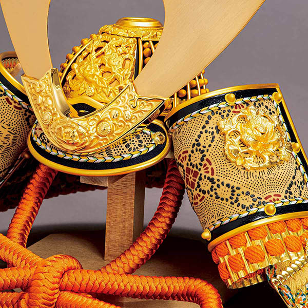 平安豊久　 五月人形　雄山作 収納李白 兜 木目 収納飾り　詳細画像