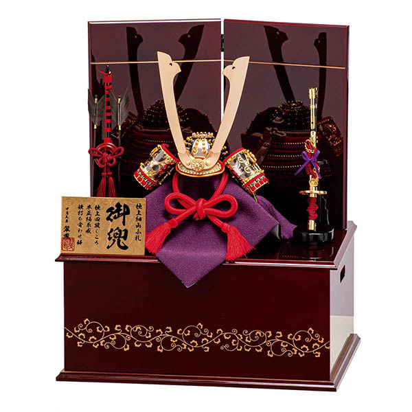 翠鳳作 収納唐草之兜 収納飾り