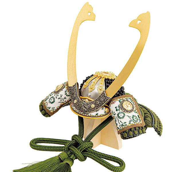 平安豊久　 五月人形　雄山作 五分の一 佳翠 けいすい 兜飾り　詳細画像