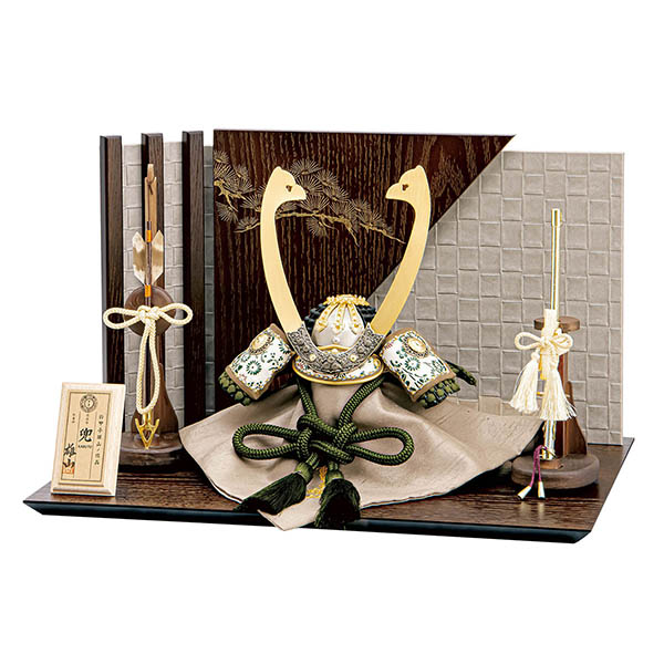 雄山作 五分の一 佳翠 けいすい 兜飾り