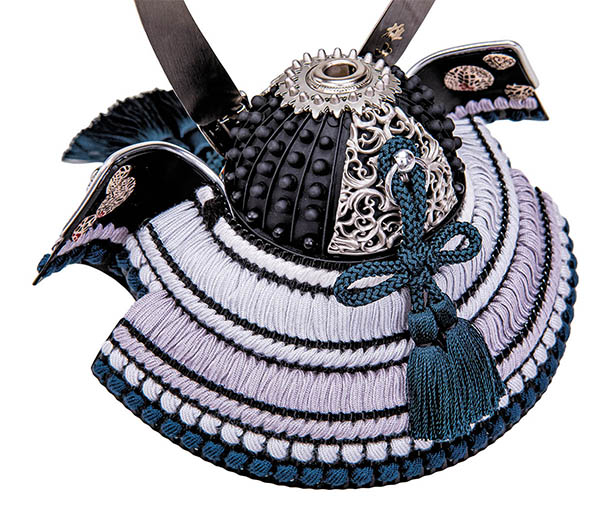 平安豊久　 五月人形　雄山作 月読平飾 兜飾り LED照明付き屏風　詳細画像