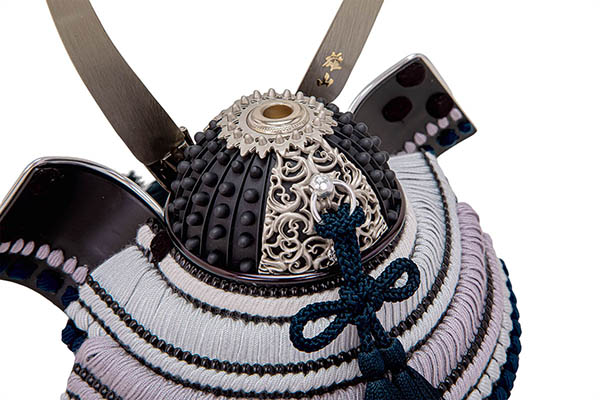 平安豊久　 五月人形　雄山作 月読 つきよみ LED照明付き 兜 アクリルケース飾り　詳細画像