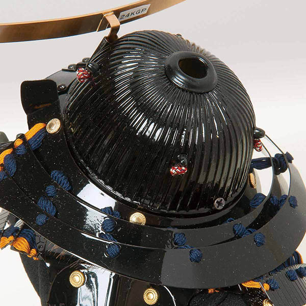 平安豊久　 五月人形　壹三作 （いちぞう） もののふ童 政宗 名前旗 正絹箔チラシ 木製衝立飾り台 子供大将飾り　詳細画像