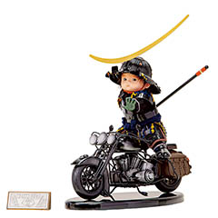 五月人形: 壹三作 （いちぞう） ミニライダー 伊達 バイク 子供大将飾り