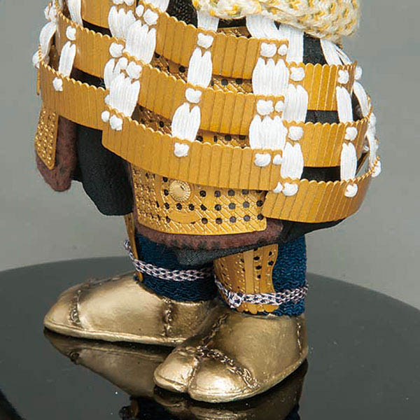 平安豊久　 五月人形　壹三作 （いちぞう） もののふ童 徳川 富士に桜 木製飾り台屏風 LED照明付き 子供大将飾り　詳細画像