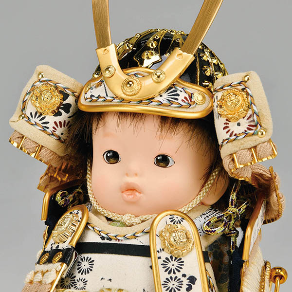 平安豊久　 五月人形　壹三作 （いちぞう） うららか 大地 円形 丸型 LED衝立 子供大将飾り　詳細画像