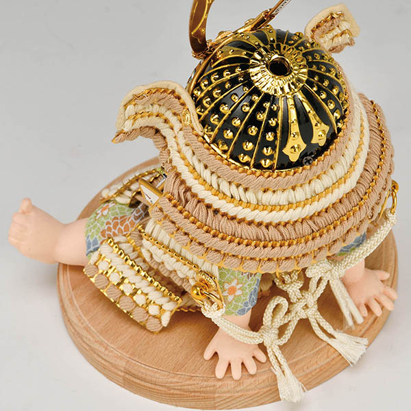 平安豊久　 五月人形　壹三作 （いちぞう） うららか 大地 円形 丸型 LED衝立 子供大将飾り　詳細画像